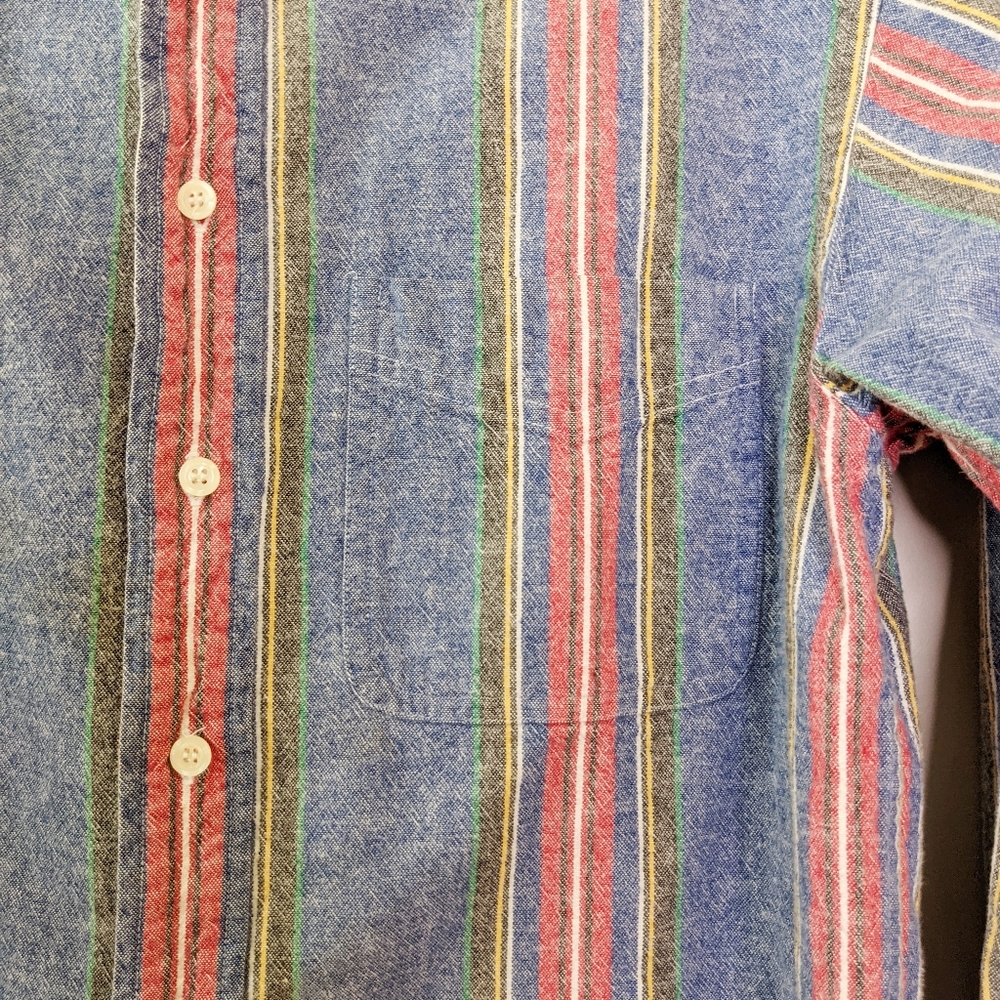 90s Vintage Gap Striped Button-Up Shirt - Picture 5 of 7